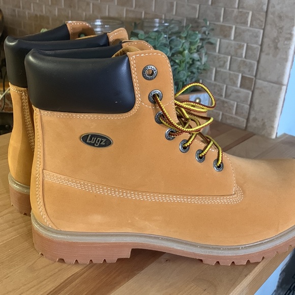 Lugz Mens Convoy Tan Work Boots New - Picture 5 of 12